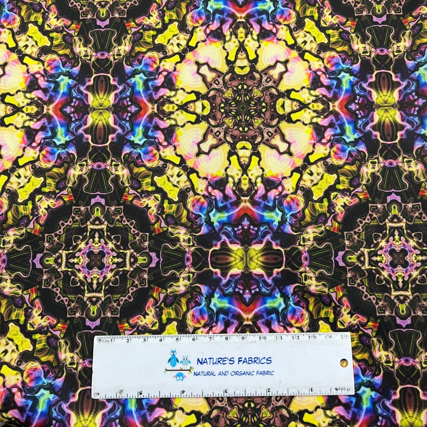 Watercolor Kaleidoscope 1 mil PUL Fabric - Made in the USA - Nature's Fabrics