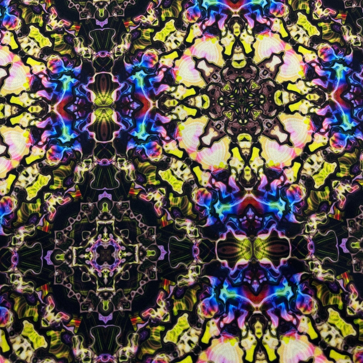 Watercolor Kaleidoscope 1 mil PUL Fabric - Made in the USA - Nature's Fabrics