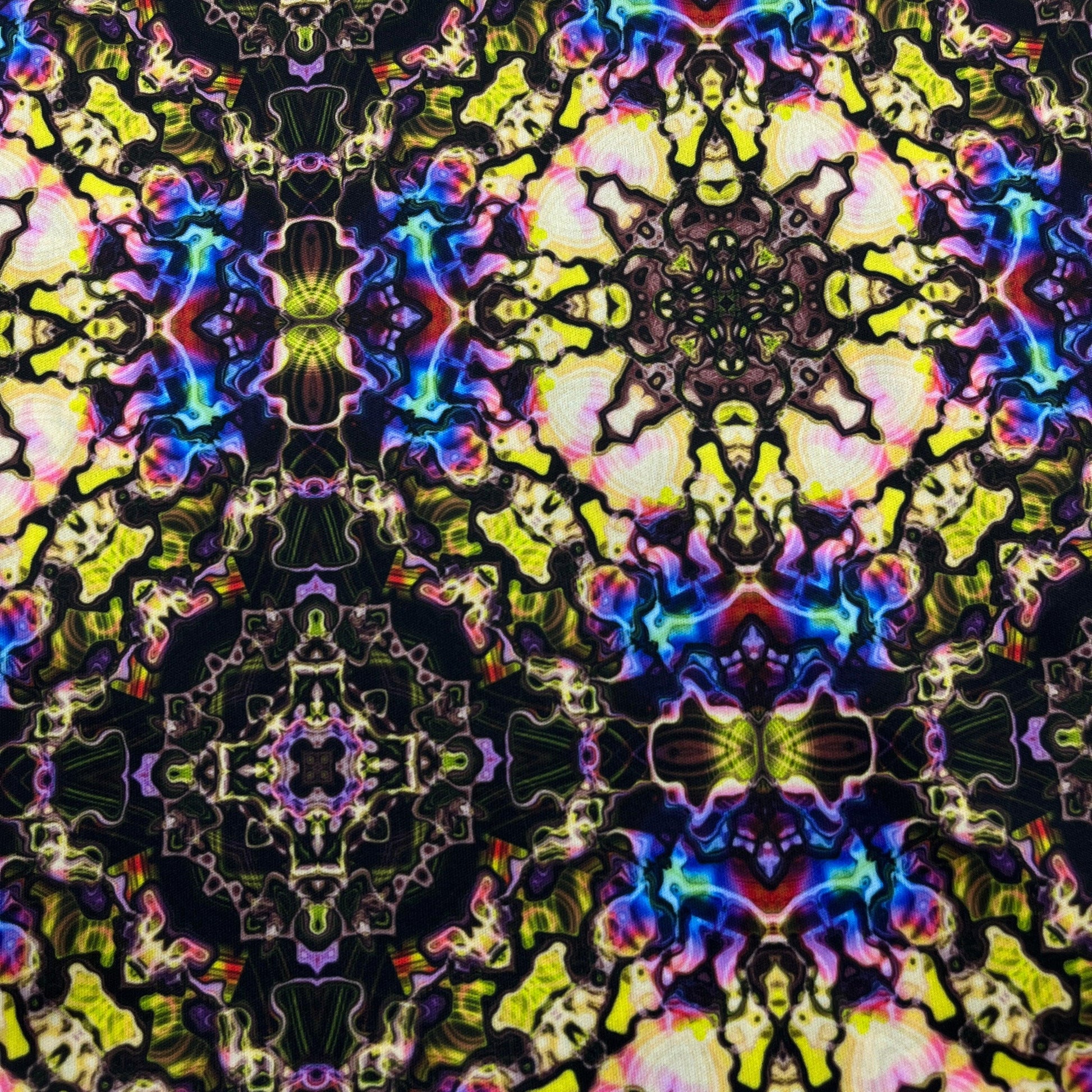 Watercolor Kaleidoscope 1 mil PUL Fabric - Made in the USA - Nature's Fabrics