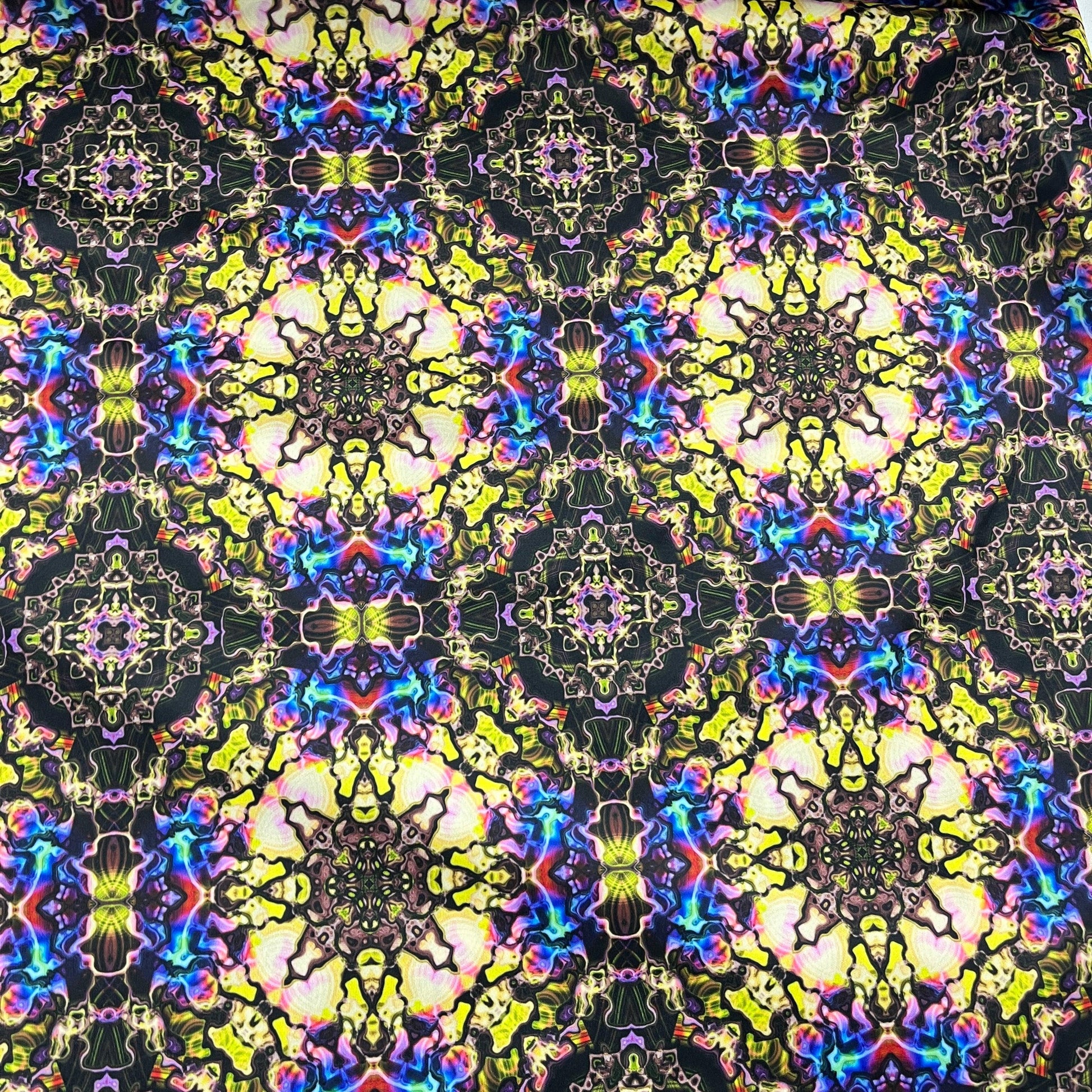 Watercolor Kaleidoscope 1 mil PUL Fabric - Made in the USA - Nature's Fabrics