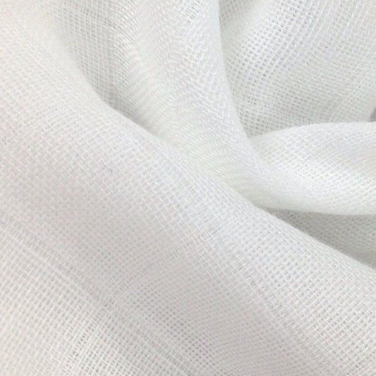 White Bamboo Gauze-Swaddle Fabric - 40 yards, $6.95 per yard - Nature's Fabrics