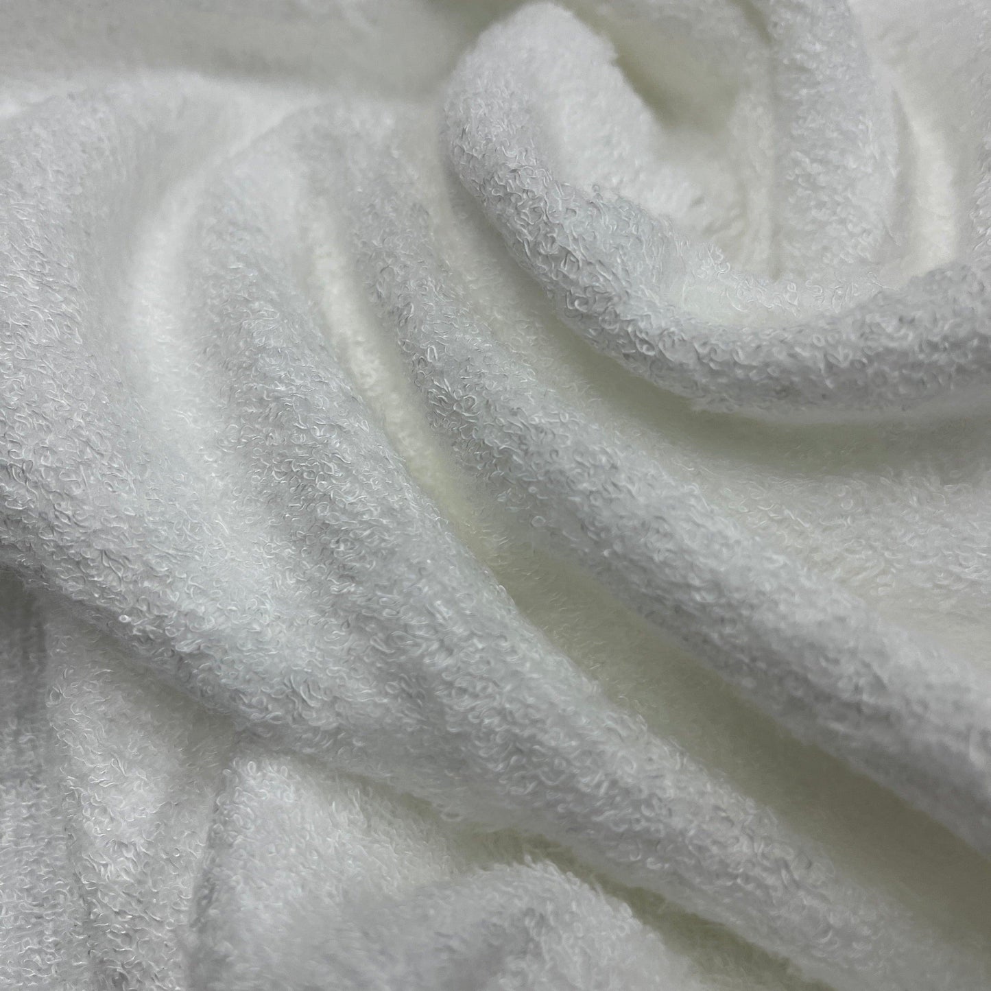 White Bamboo Towel Terry Fabric- 390 GSM by Telio - Nature's Fabrics