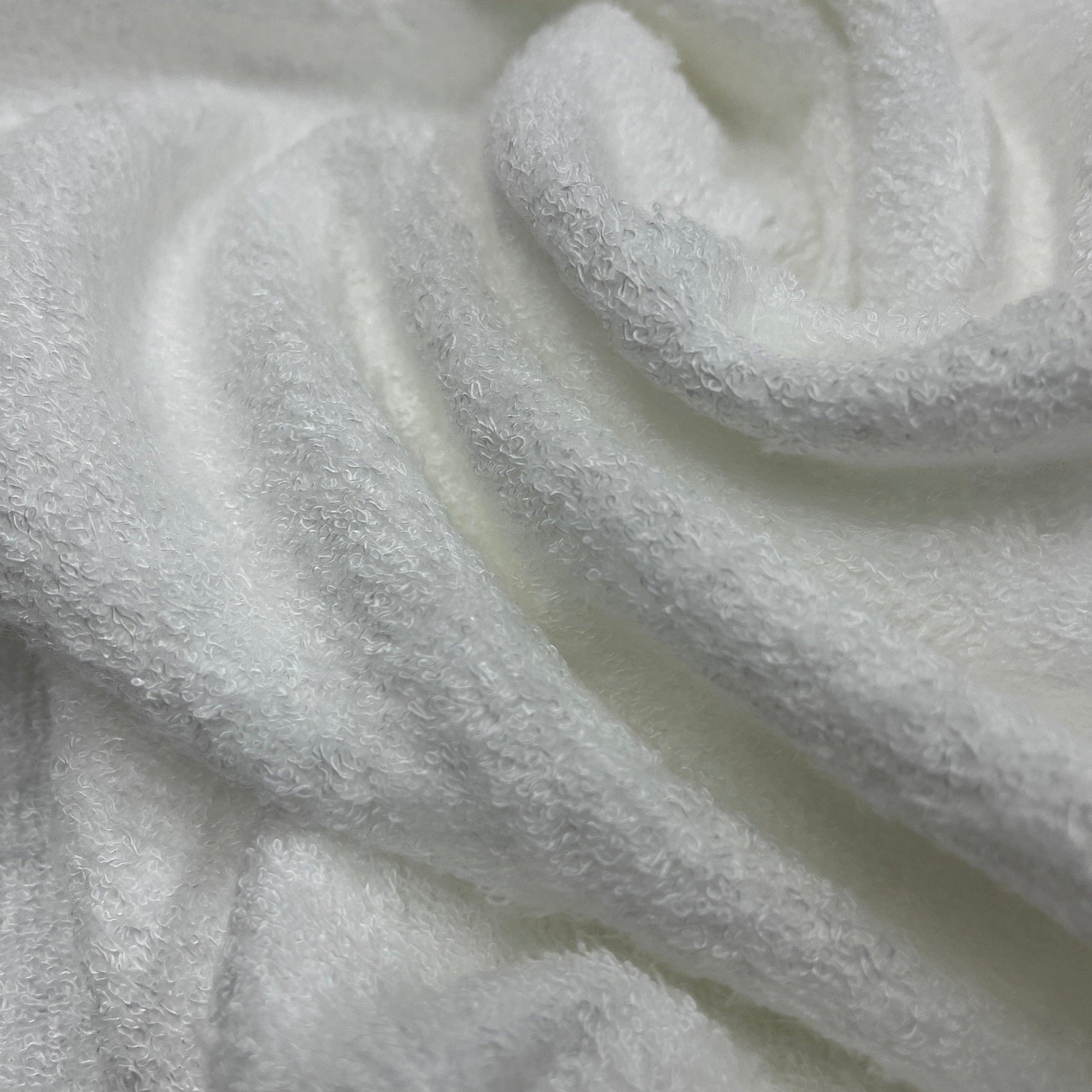 White Bamboo Towel Terry Fabric- 390 GSM by Telio - Nature's Fabrics
