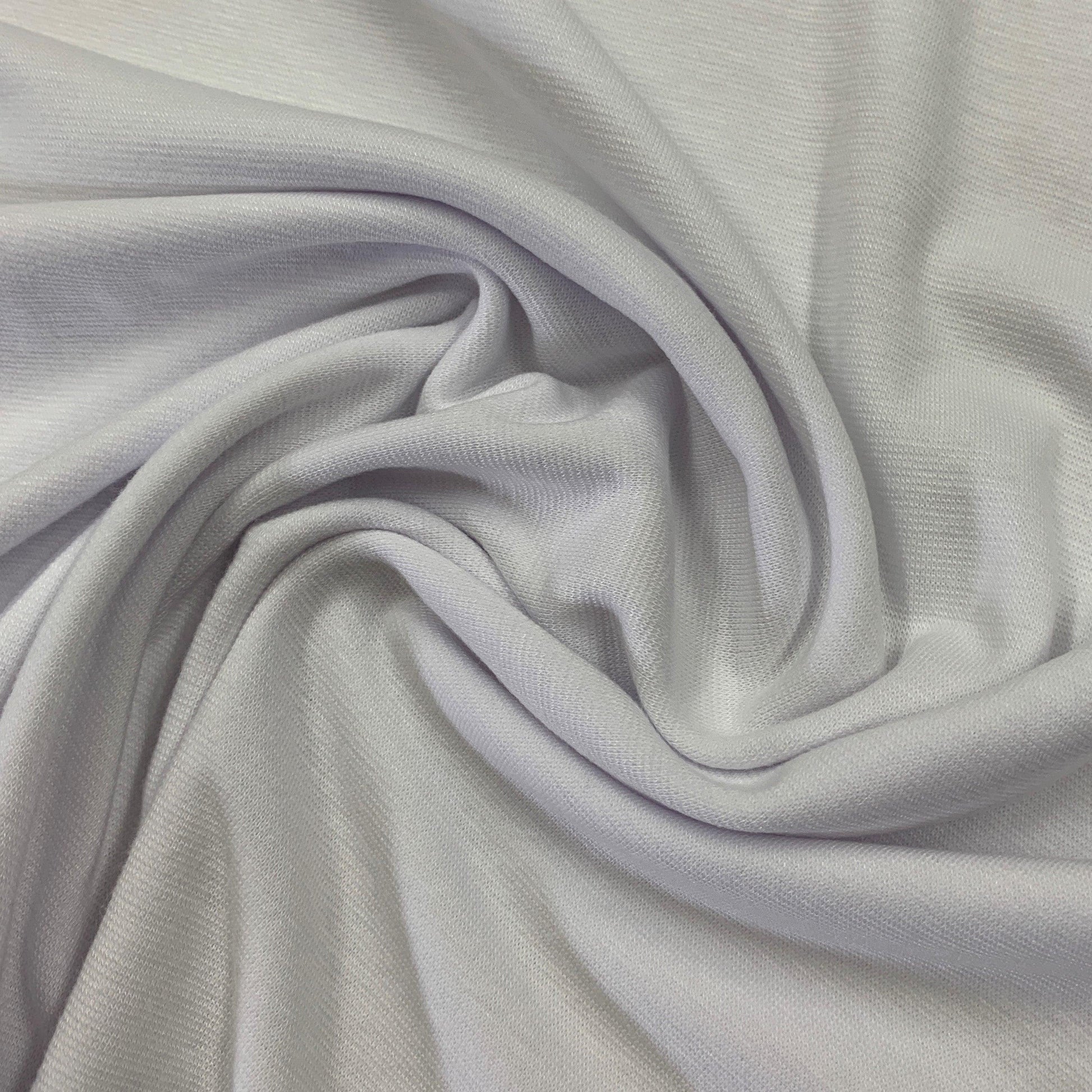 White Bamboo/Spandex Rib Knit Fabric - Nature's Fabrics