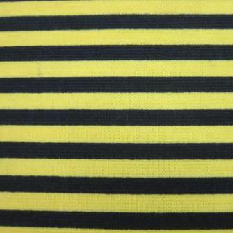 Yellow and Black Stripe on Poly/Spandex Jersey