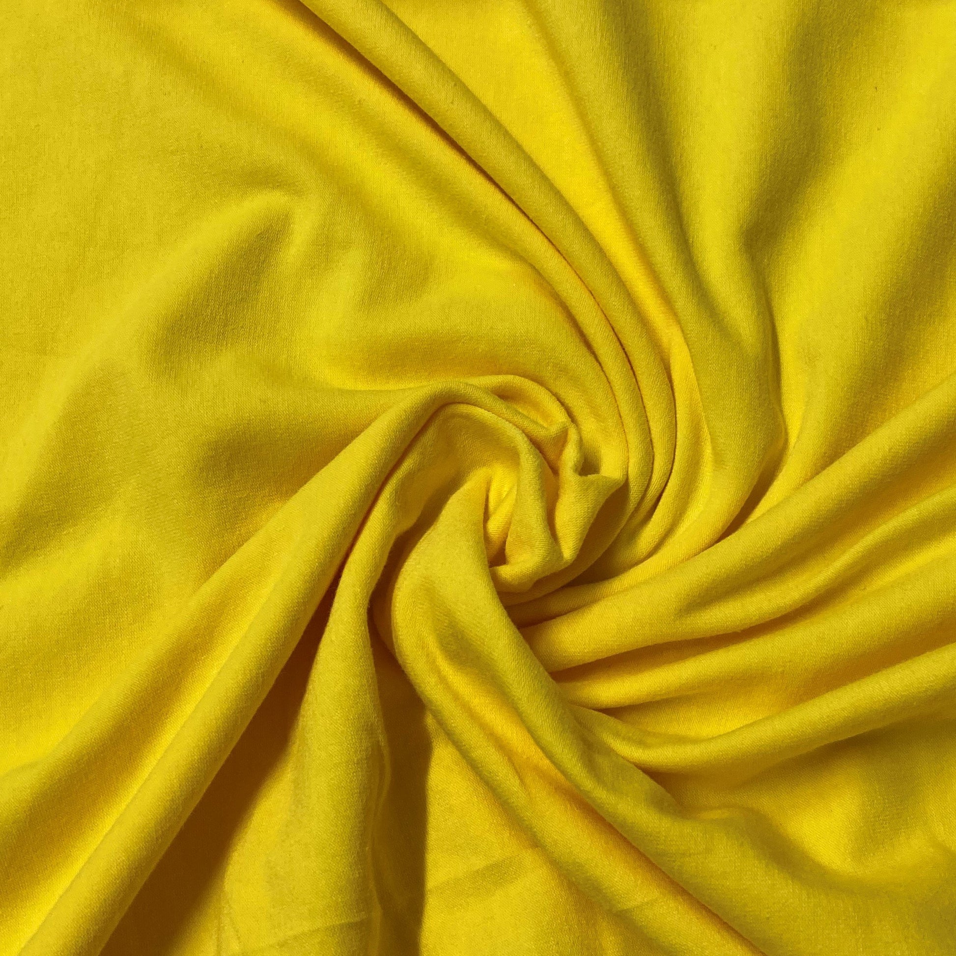 Yellow Cotton/Spandex Jersey Fabric- 200 GSM - Nature's Fabrics