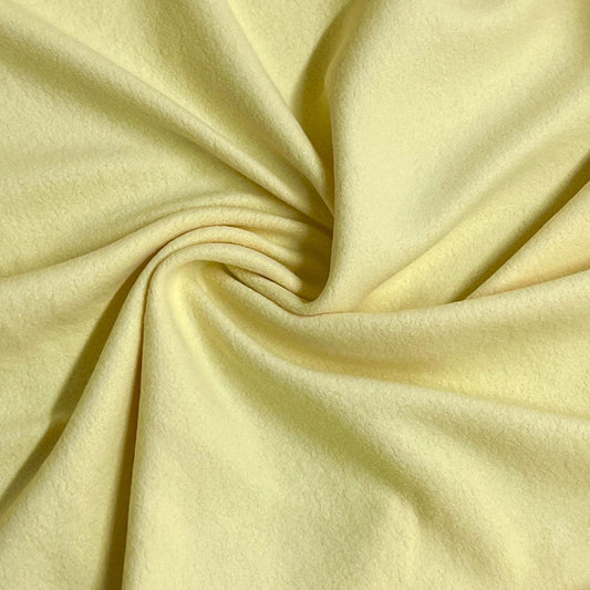 Yellow Fizz Cotton/Polyester Sherpa Fabric - Nature's Fabrics