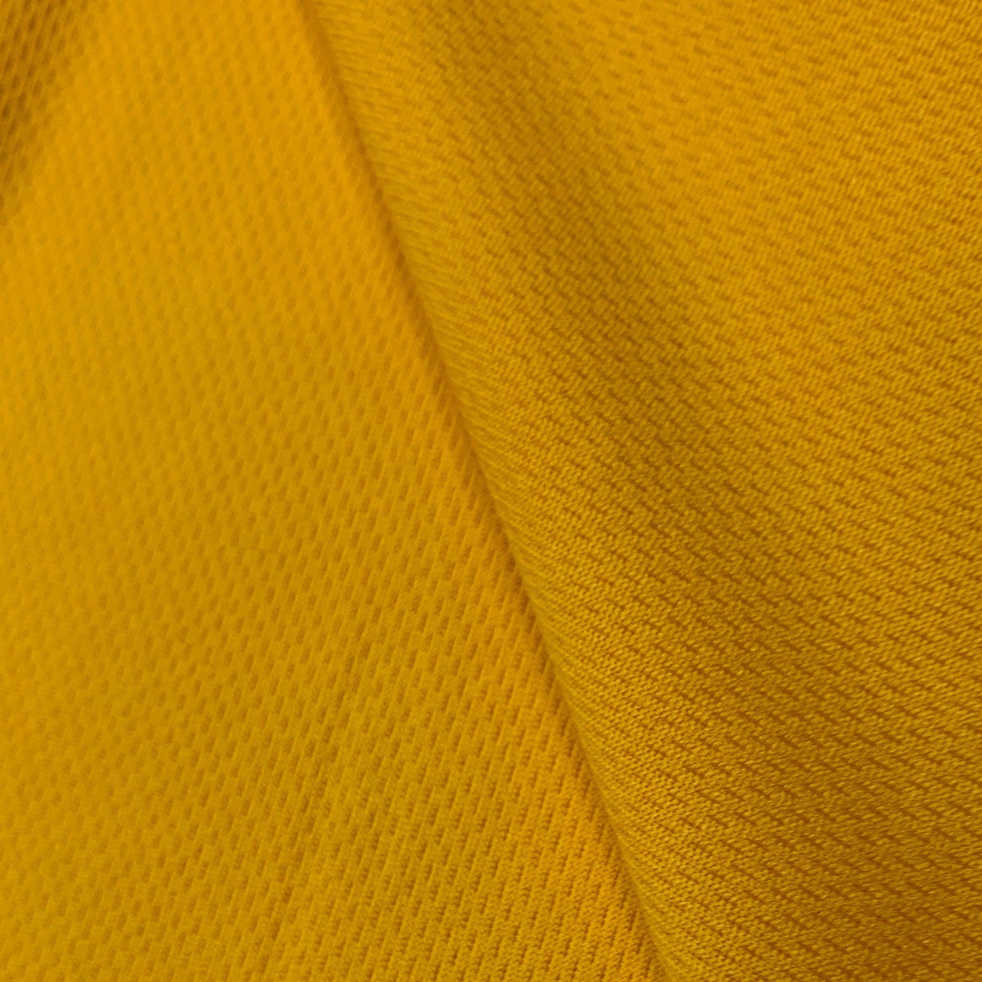 Yellow Gold Polyester Athletic Wicking Jersey Fabric – Nature's